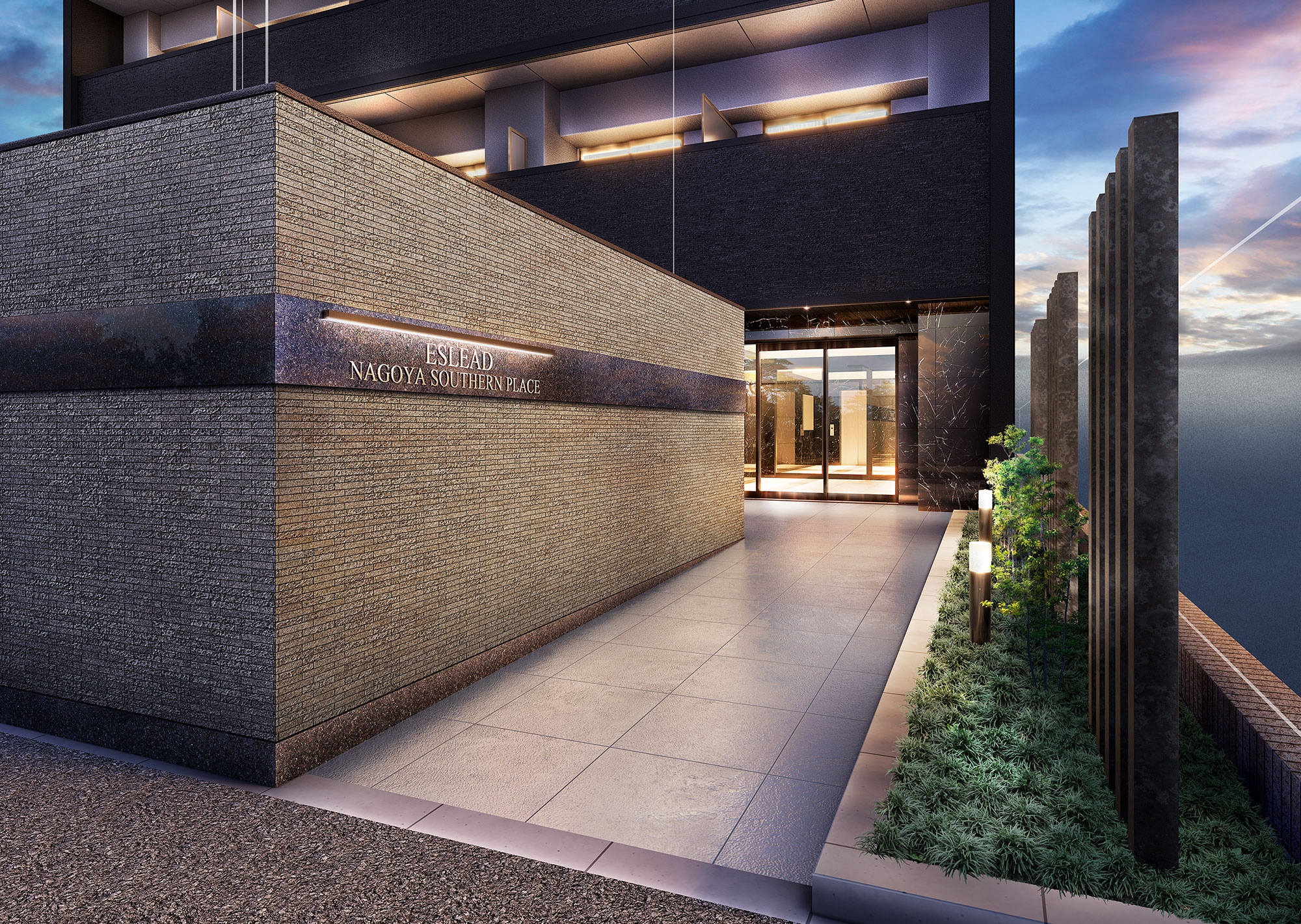 エントランスアプローチ完成予想図