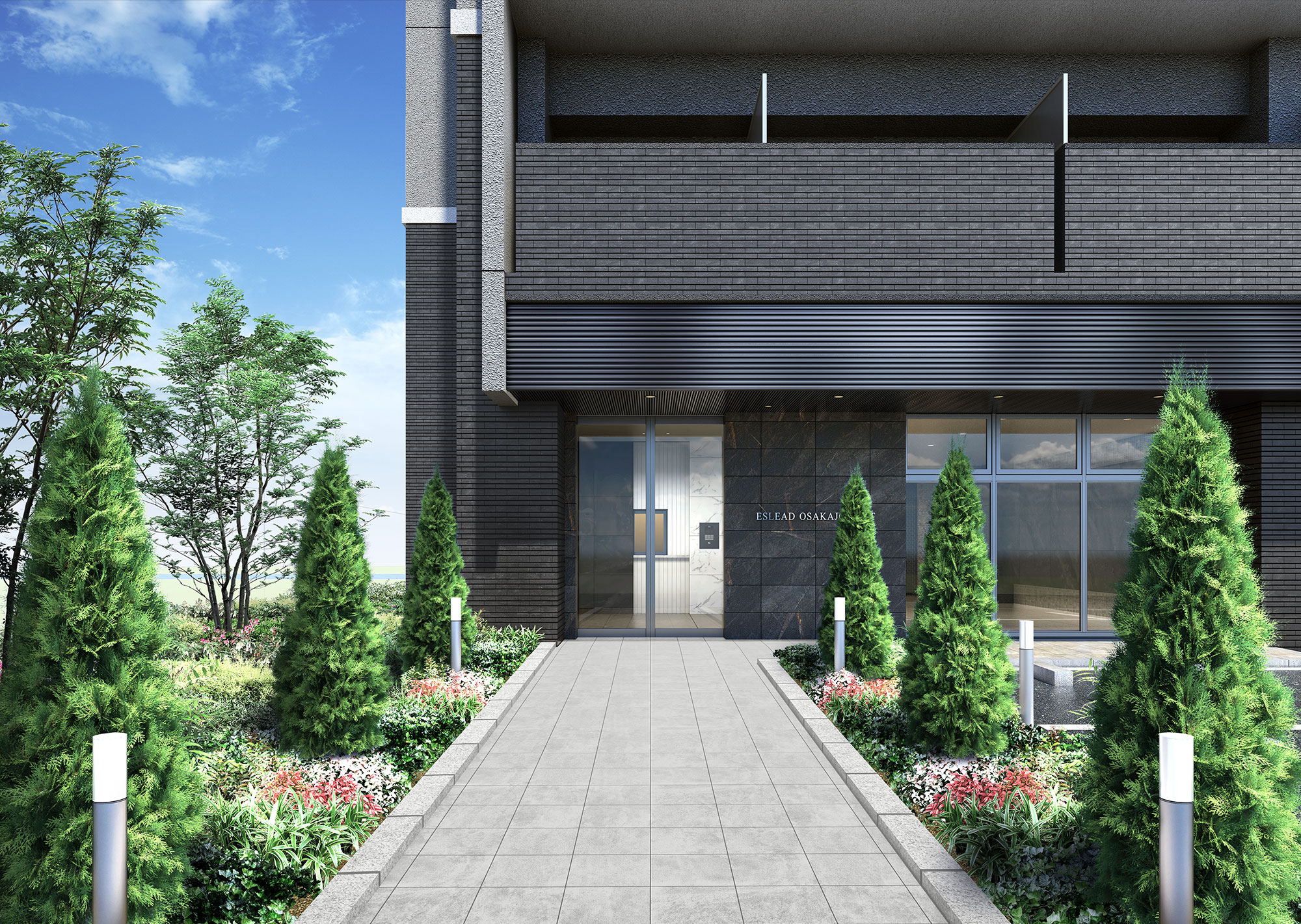 エントランスアプローチ完成予想図