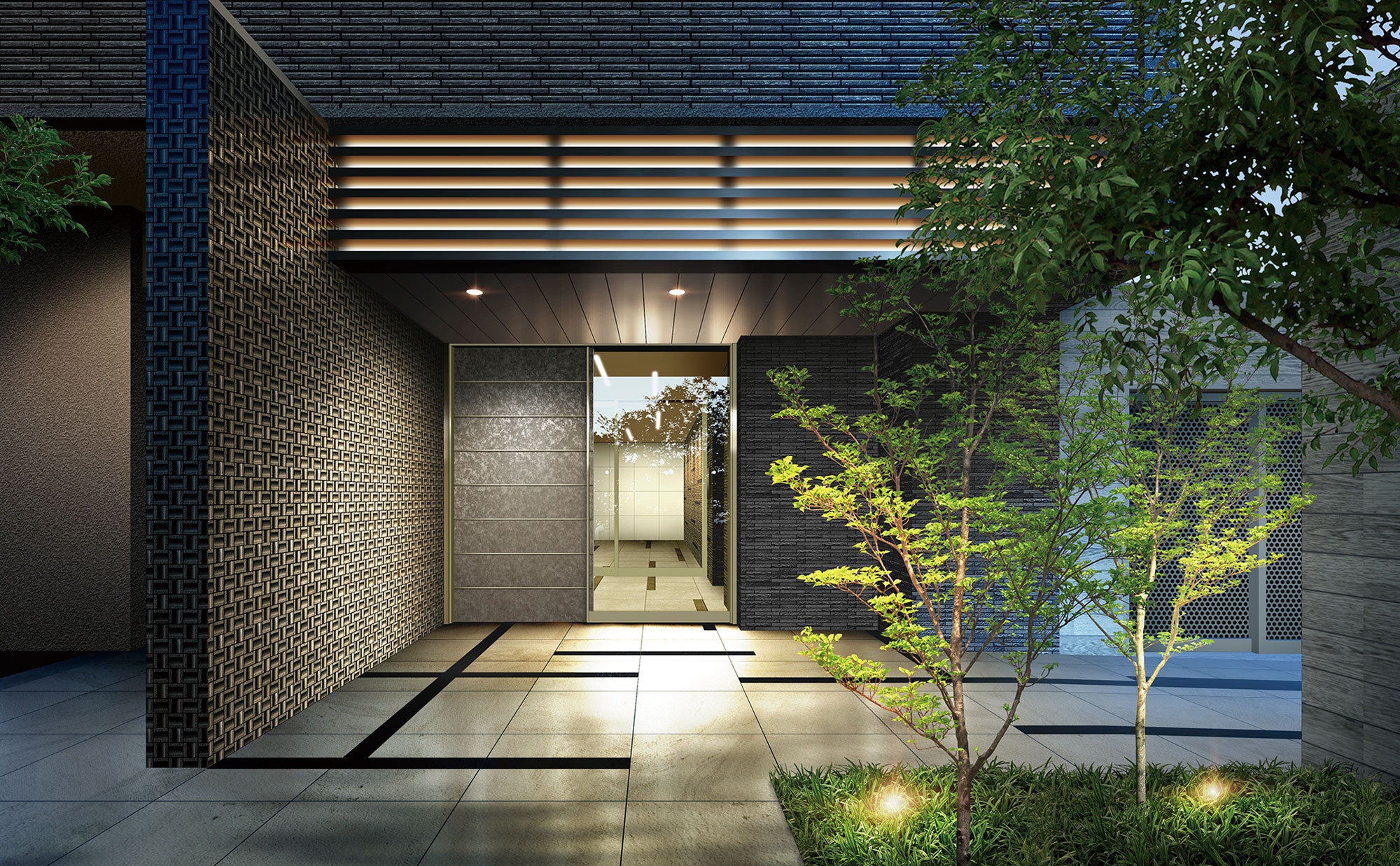 エントランスアプローチ完成予想図