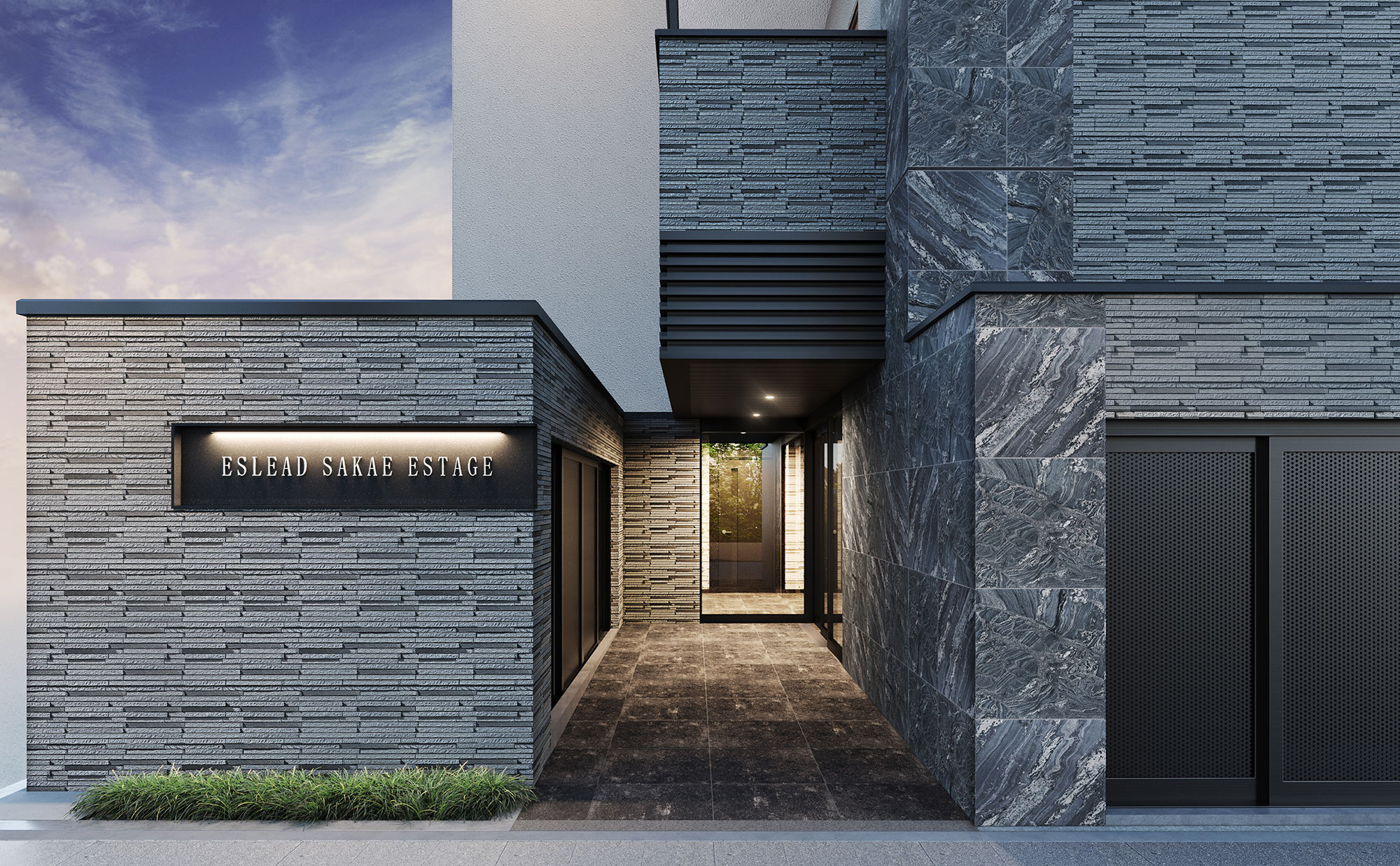 エントランスアプローチ完成予想図